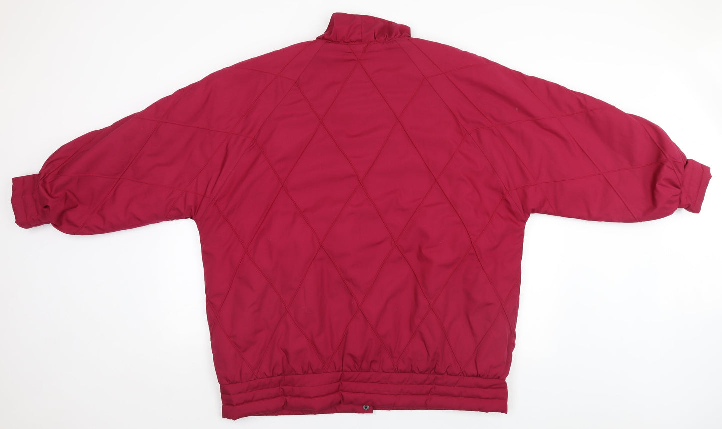 Classic Woman Womens Pink Argyle/Diamond  Parka Coat Size 20