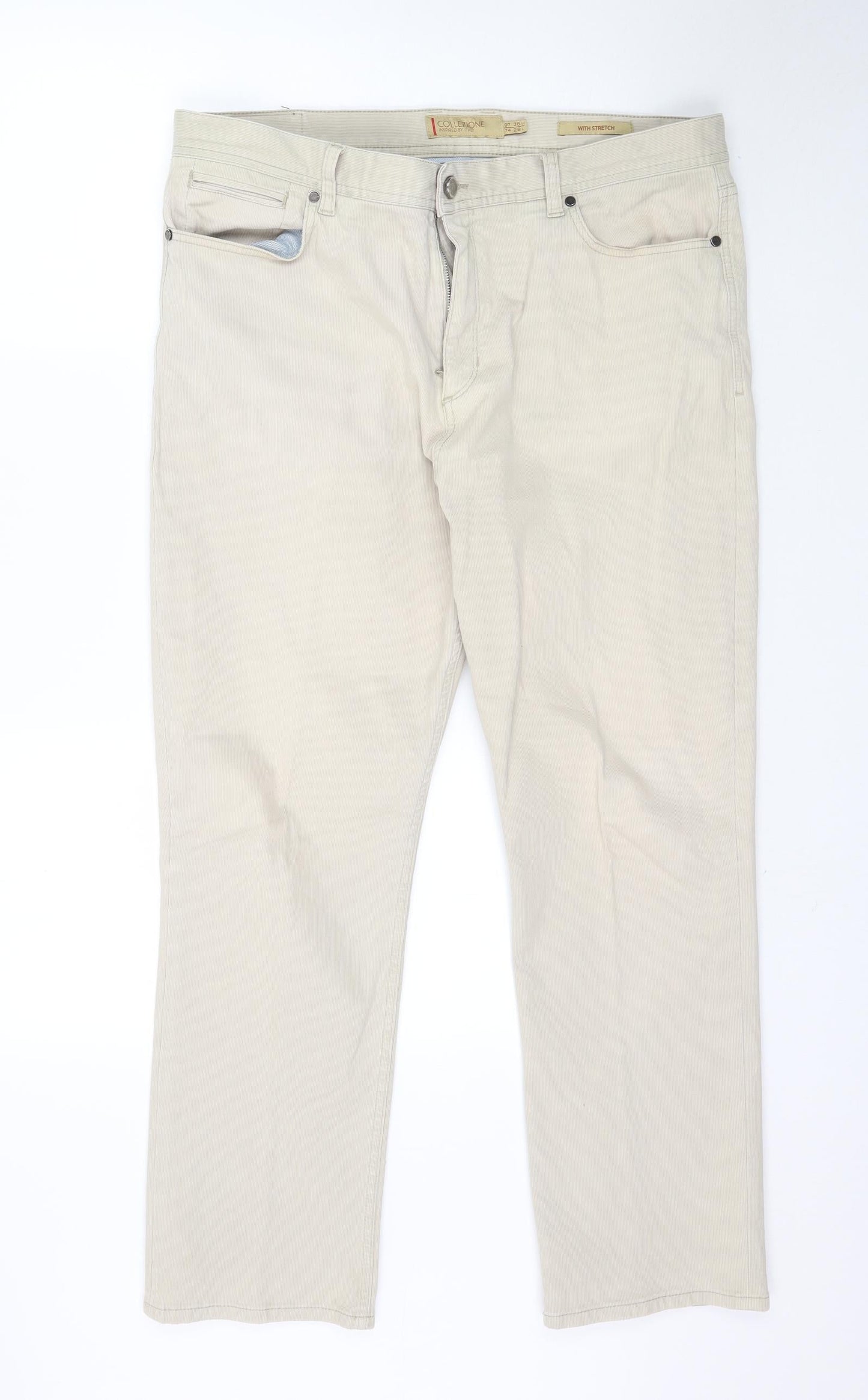 Marks and Spencer Womens Beige   Trousers  Size 38 in L28 in