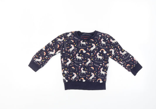 Blue Zoo Boys Blue   Pullover Sweatshirt Size 3-4 Years
