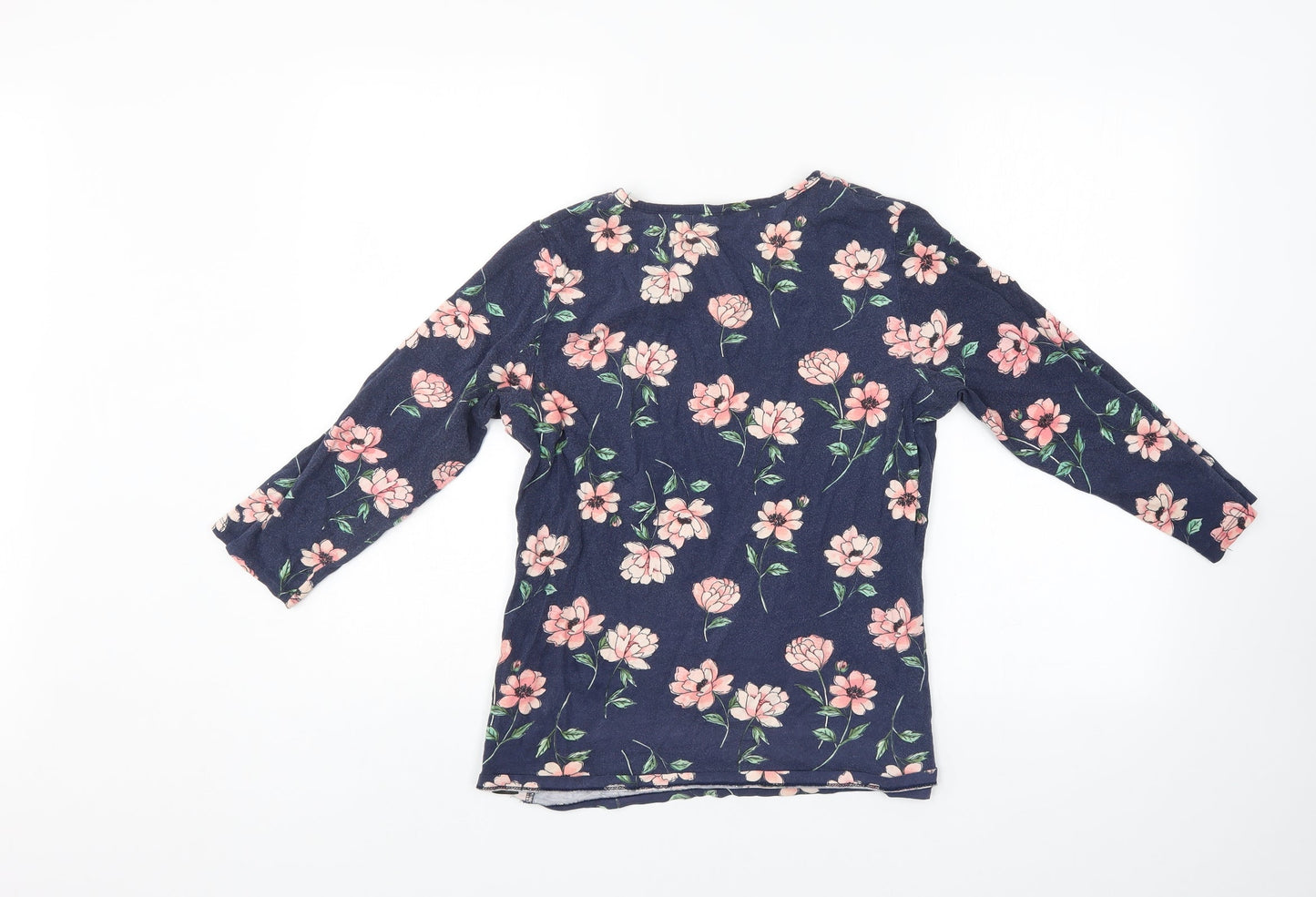 Dorothy Perkins Womens Blue Floral  Basic Blouse Size 14