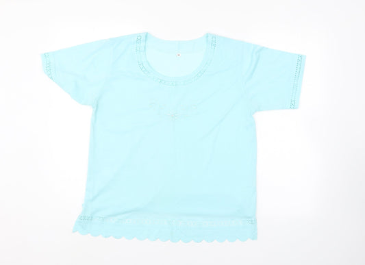 Preworn Womens Blue   Basic Blouse Size M