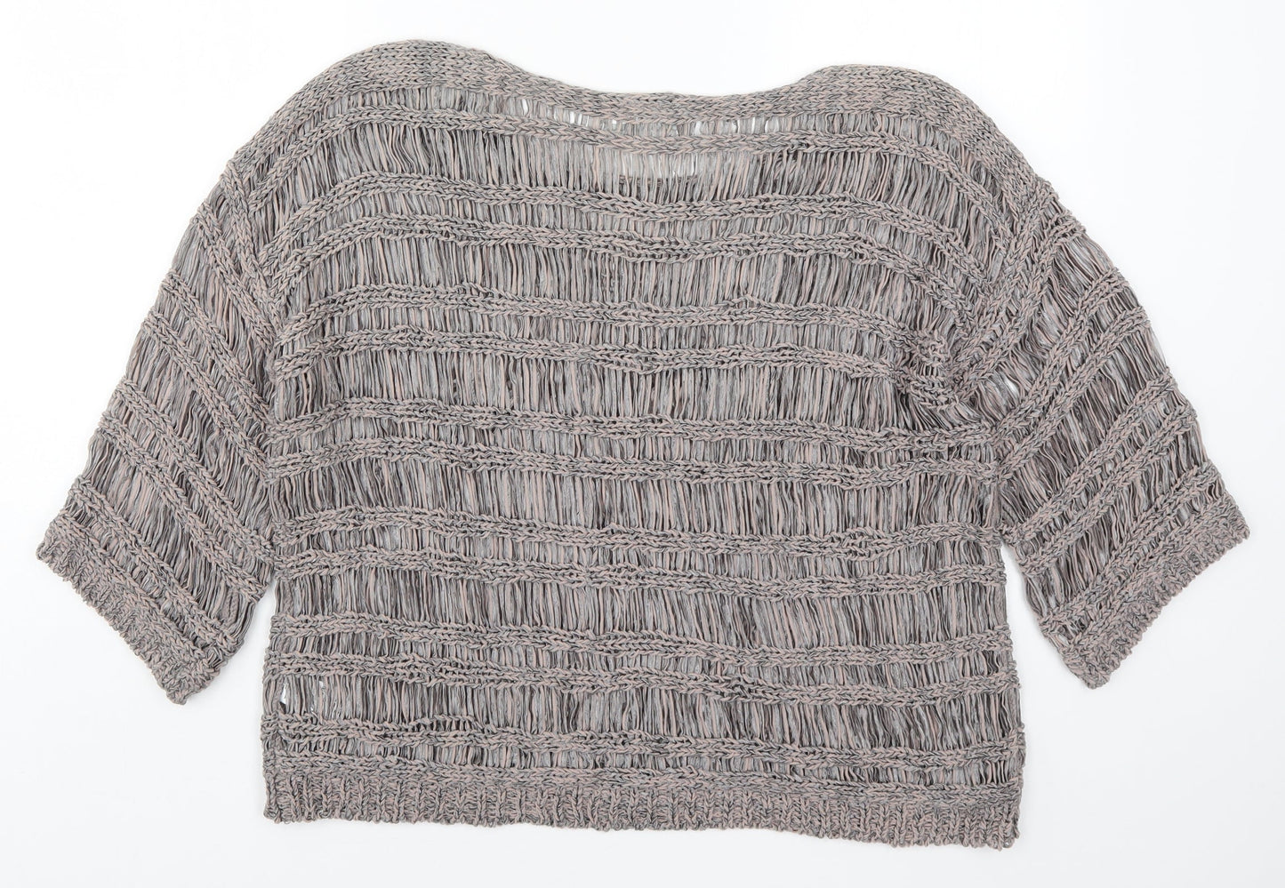 Wallis Womens Grey  Knit Pullover Jumper Size M
