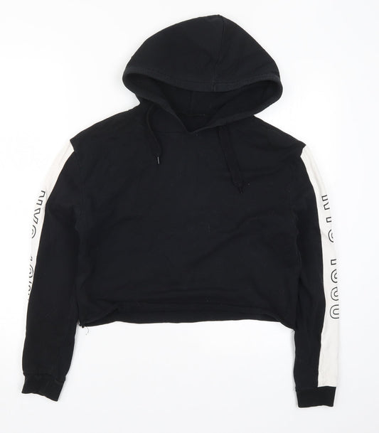 Primark Womens Black   Pullover Hoodie Size 8  - NYC 1990