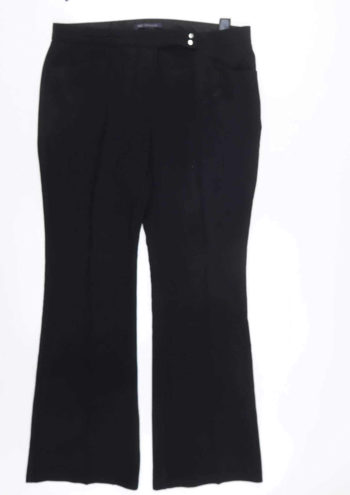 Marks and Spencer Womens Black   Trousers  Size 14 L30 in