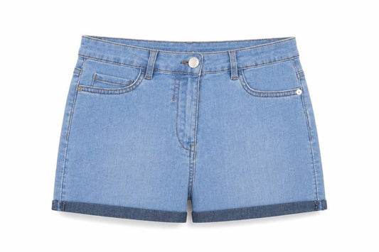 Studio Womens Blue  Denim Hot Pants Shorts Size 8