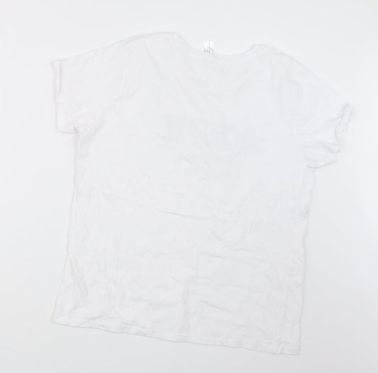 BEC Womens White   Basic T-Shirt Size XL
