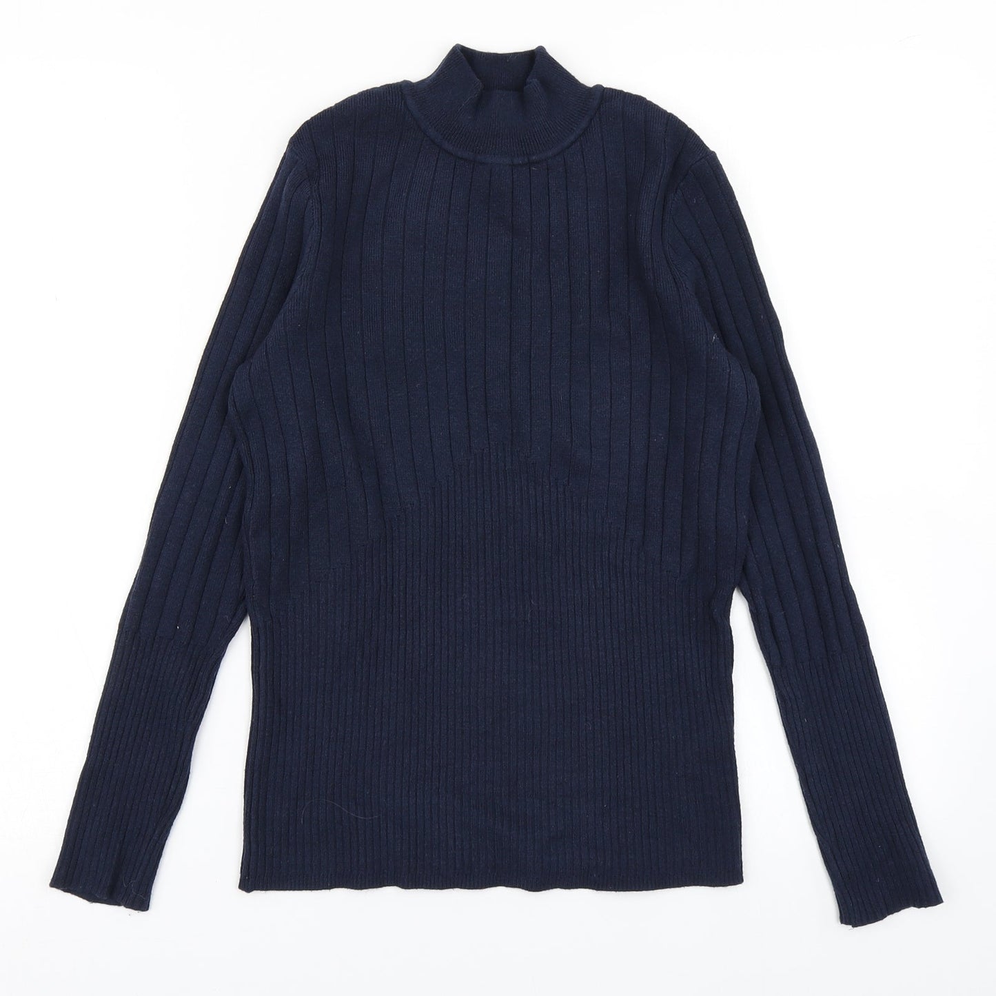 M&S Womens Blue  Knit Pullover Jumper Size 12