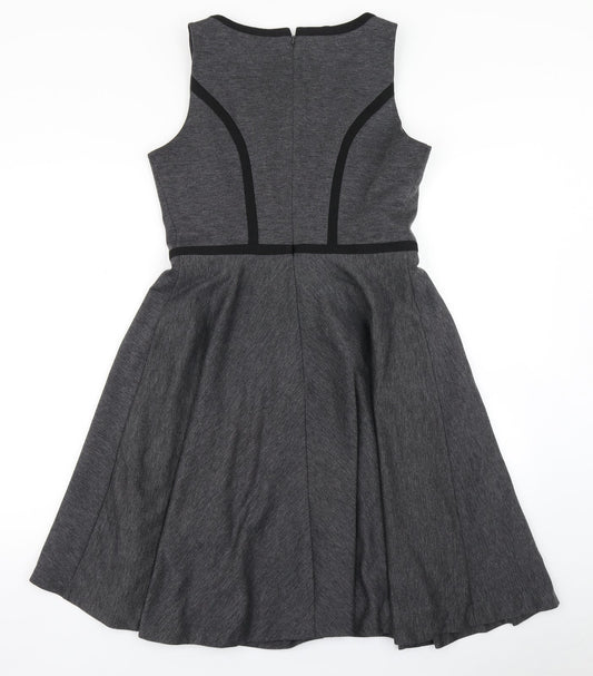 The Department Womens Grey   Skater Dress  Size 12
