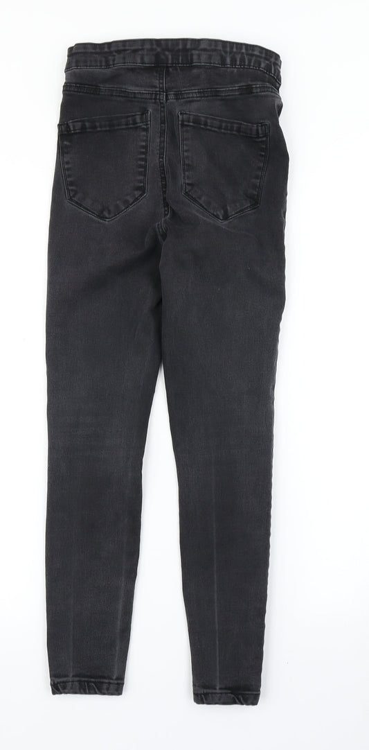 Denim Co Womens Black  Denim Skinny Jeans Size 10 L21 in