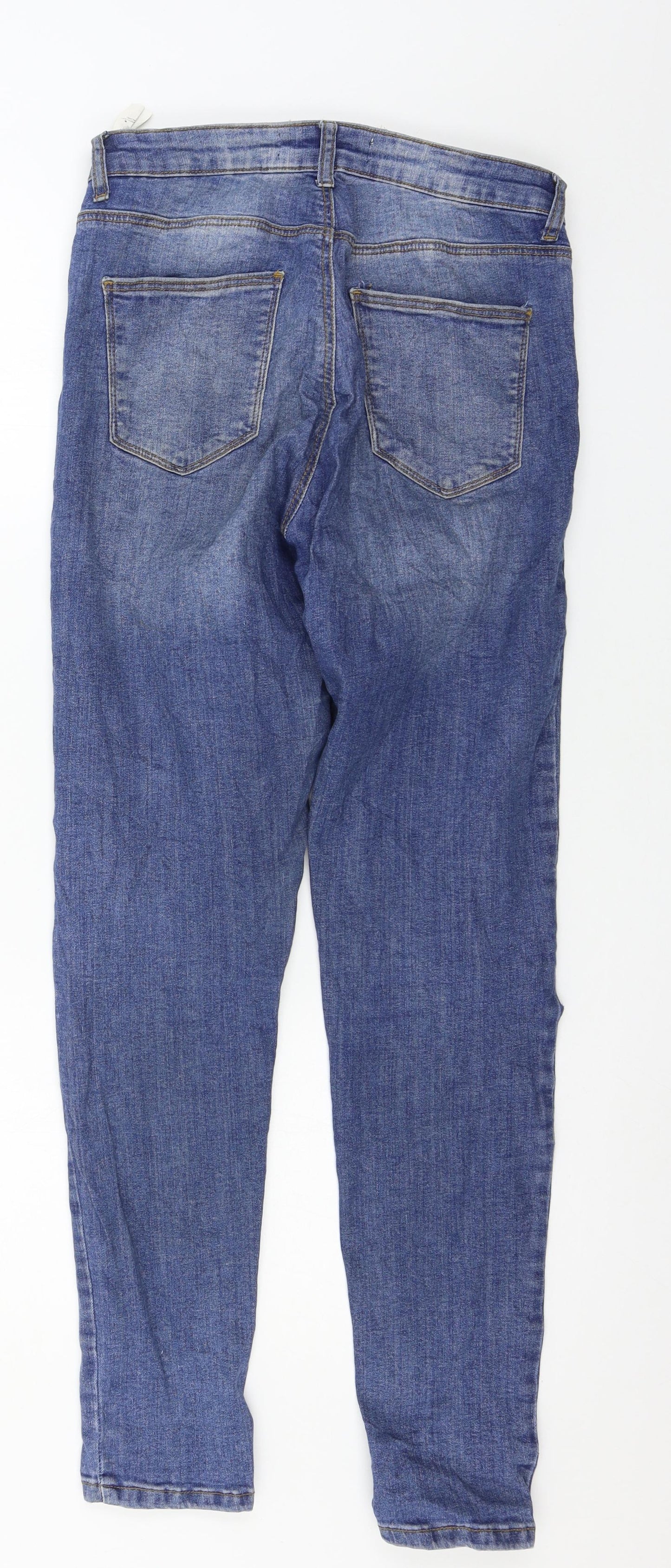 TALLY WEiJL Womens Blue  Denim Skinny Jeans Size 12 L28 in