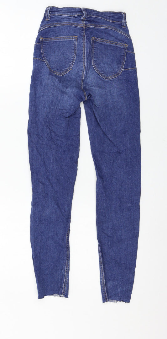 TALLY WEiJL Womens Blue  Denim Skinny Jeans Size 4 L26 in