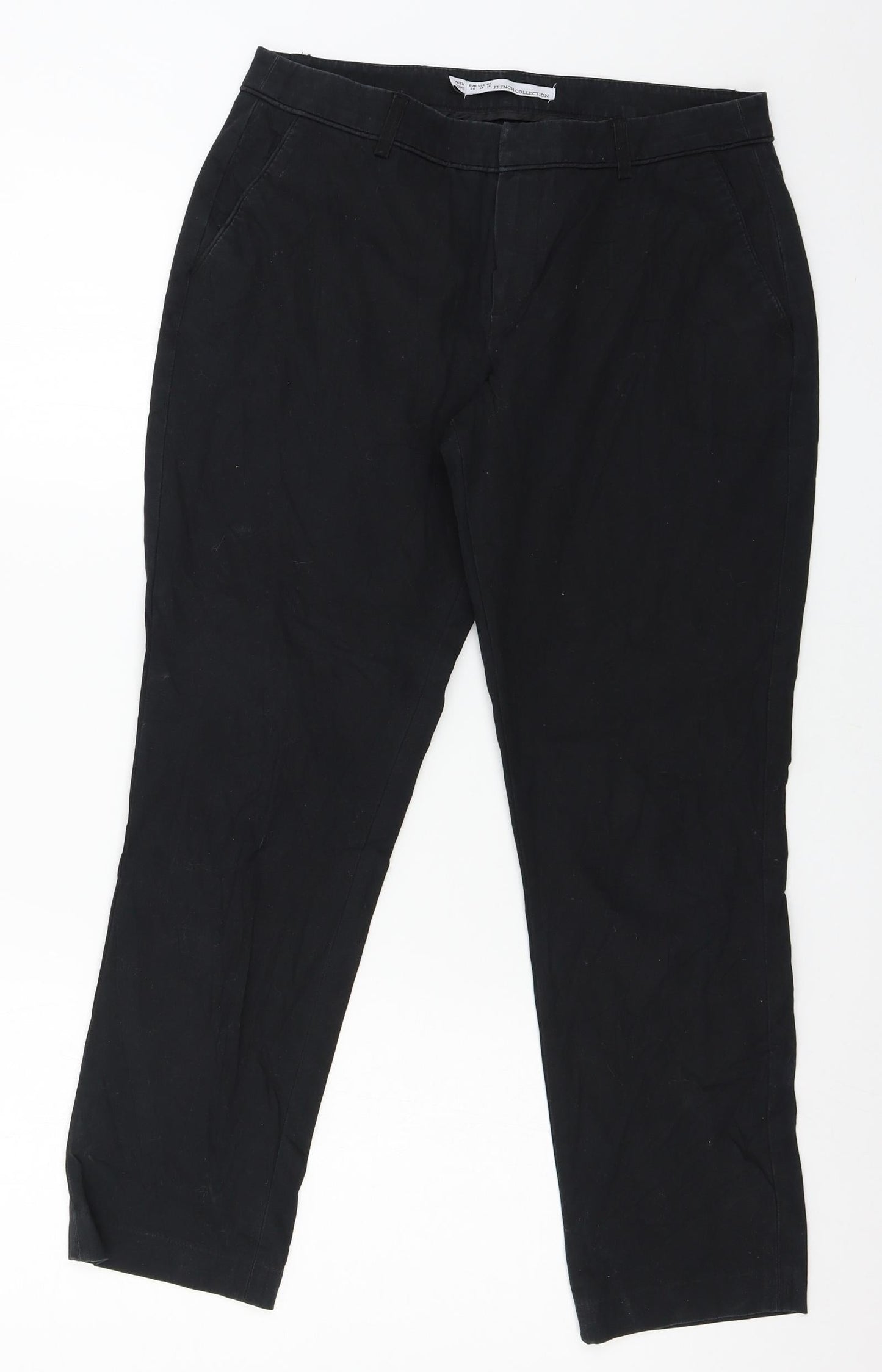 Butik Womens Black   Trousers  Size 10 L25 in
