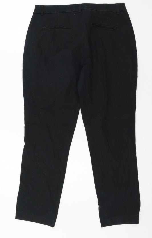 Butik Womens Black   Trousers  Size 10 L25 in