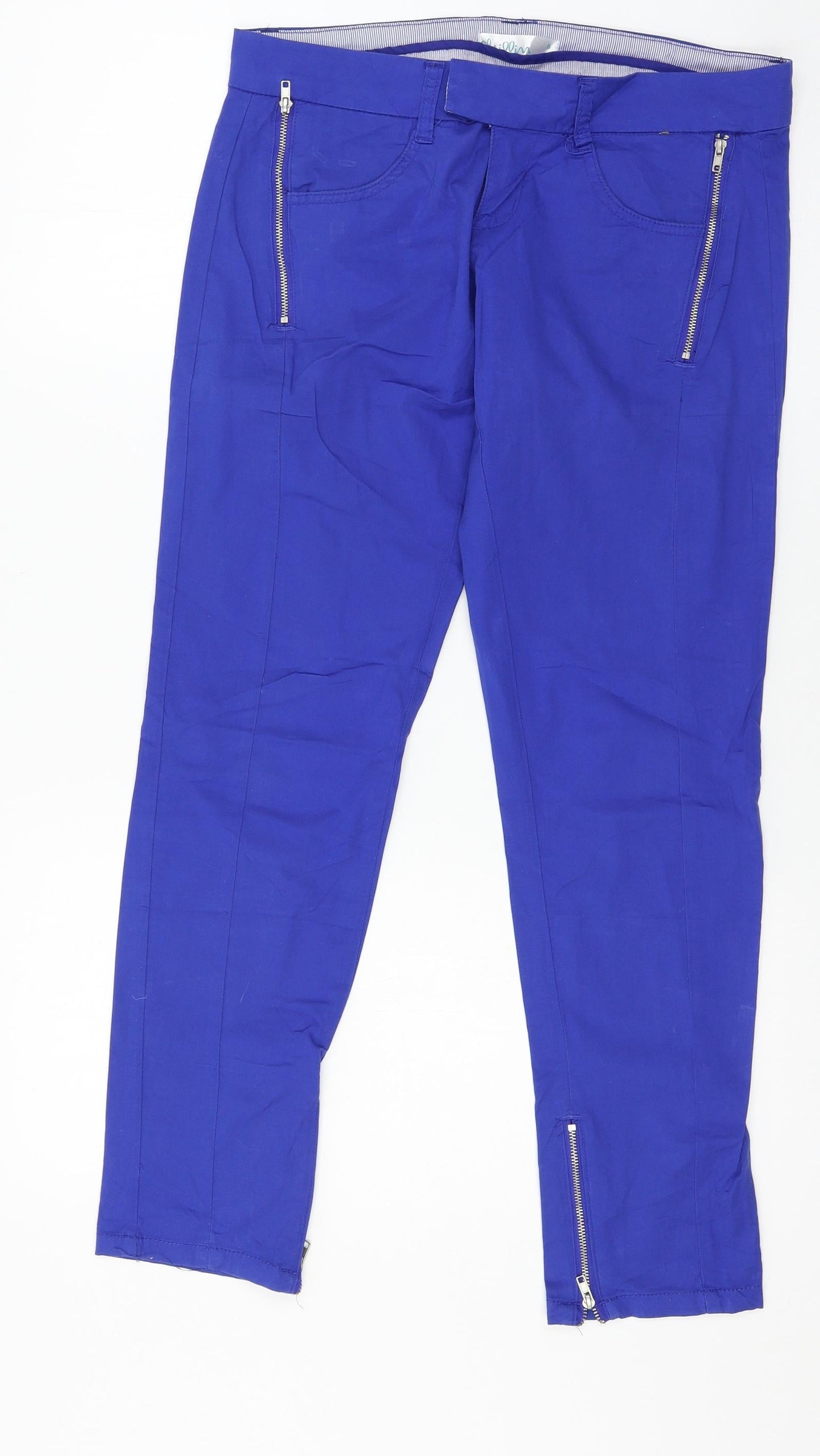 Chillin Womens Blue   Trousers  Size S L28 in