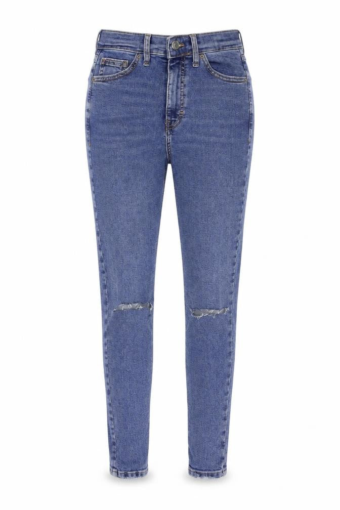 Topshop Womens Blue  Denim Skinny Jeans Size 26 in L30 in