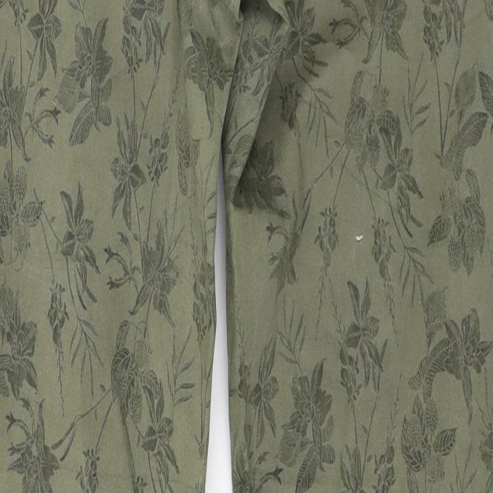 Camaieu Womens Green Floral Denim Jegging Jeans Size 30 in L28 in