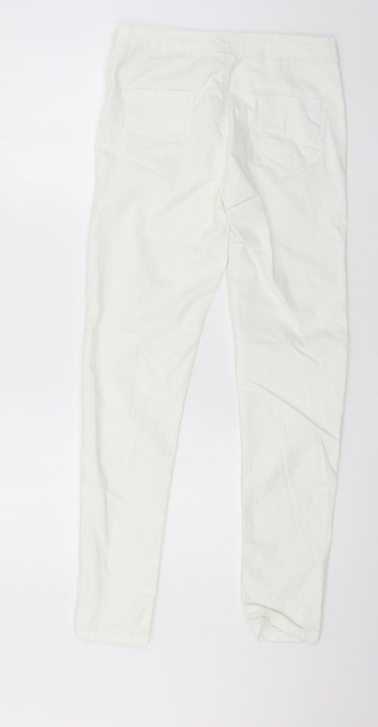 Beden Womens White  Denim Skinny Jeans Size 12 L28 in