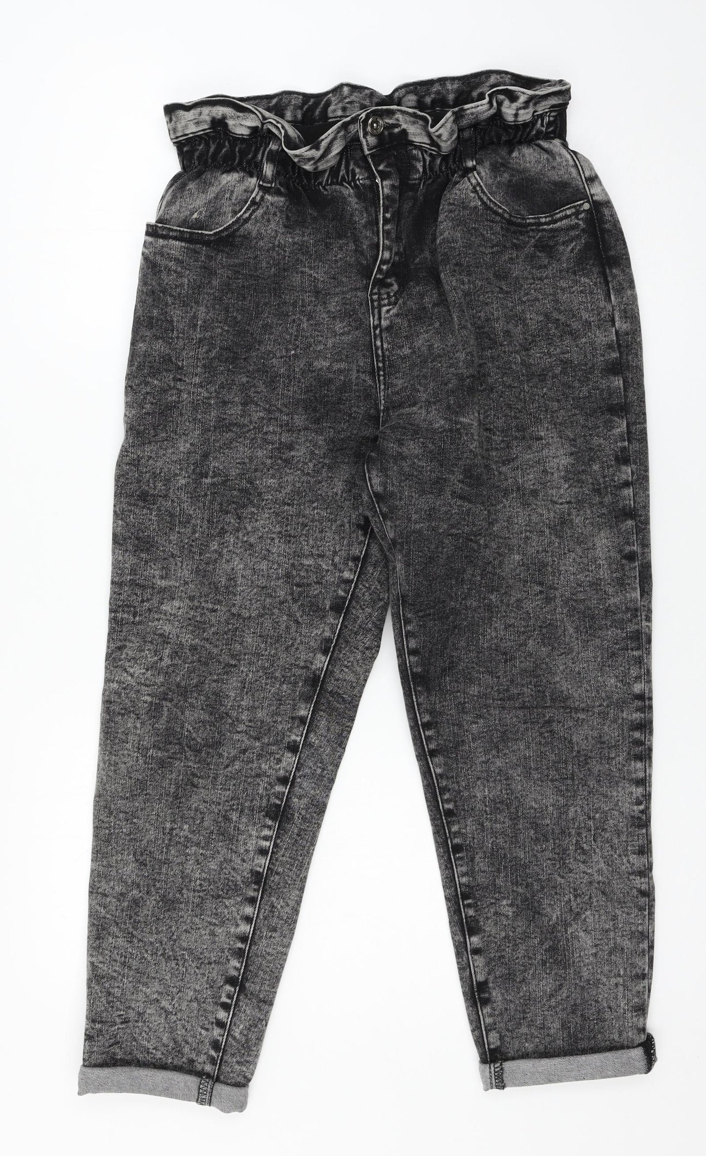 Preworn Womens Grey  Denim Straight Jeans Size 32 in L24 in