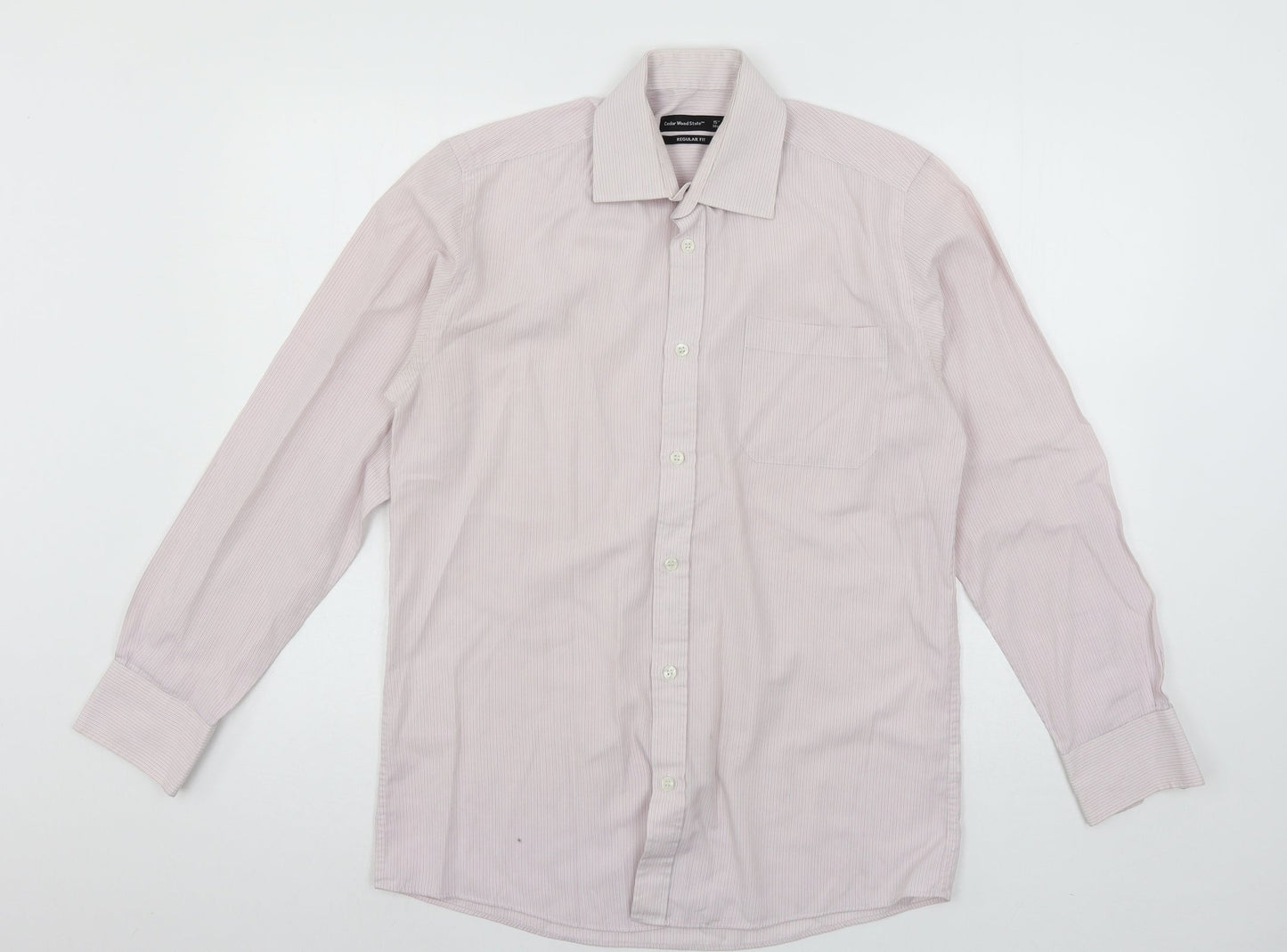 Cedar Wood State Mens Pink    Button-Up Size 15