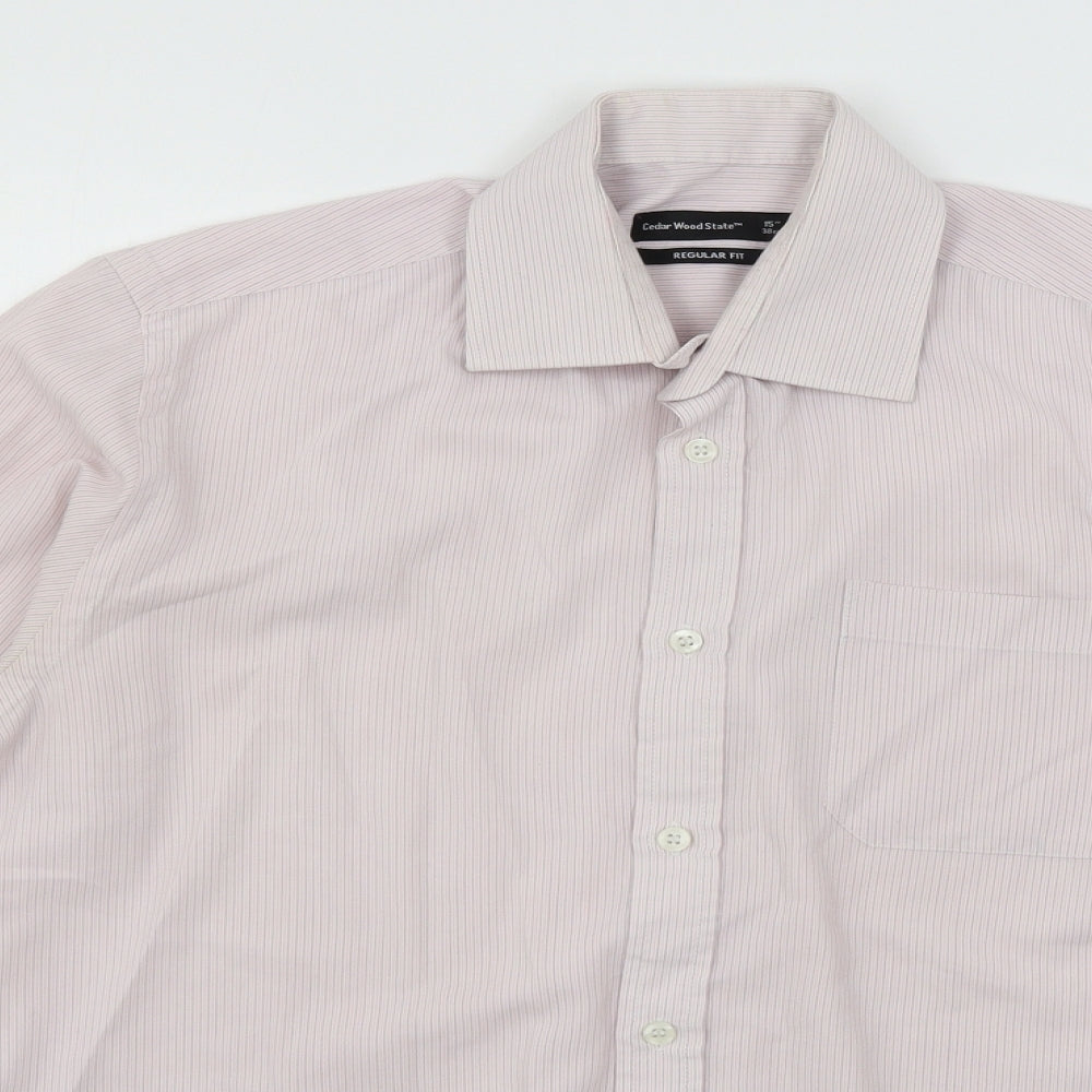 Cedar Wood State Mens Pink    Button-Up Size 15