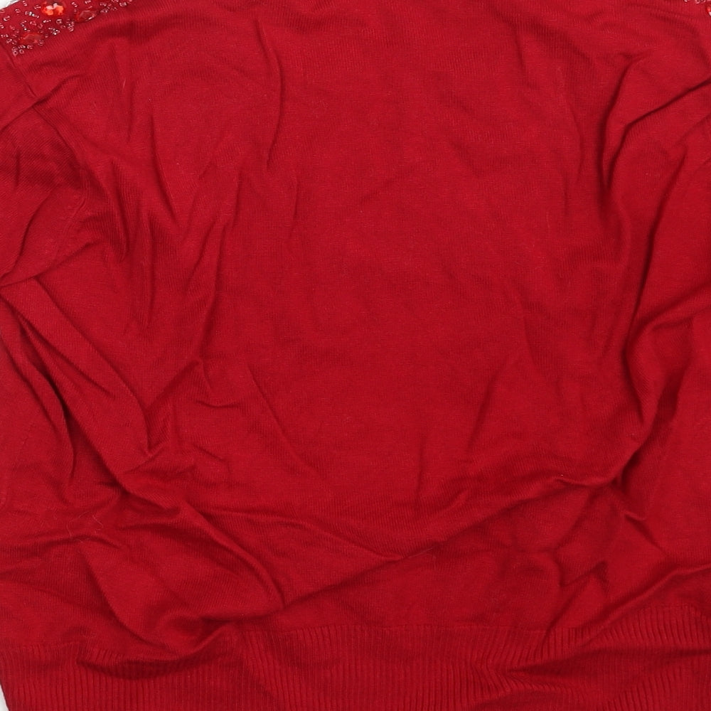 Casamia Womens Red   Pullover Jumper Size L