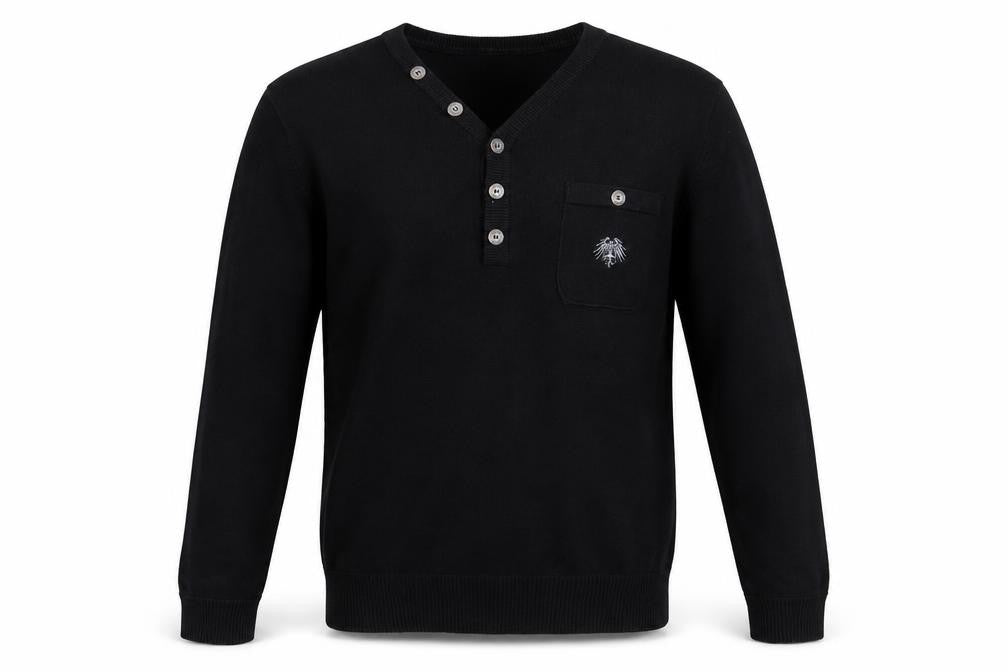 Soviet Mens Black   Pullover Jumper Size M