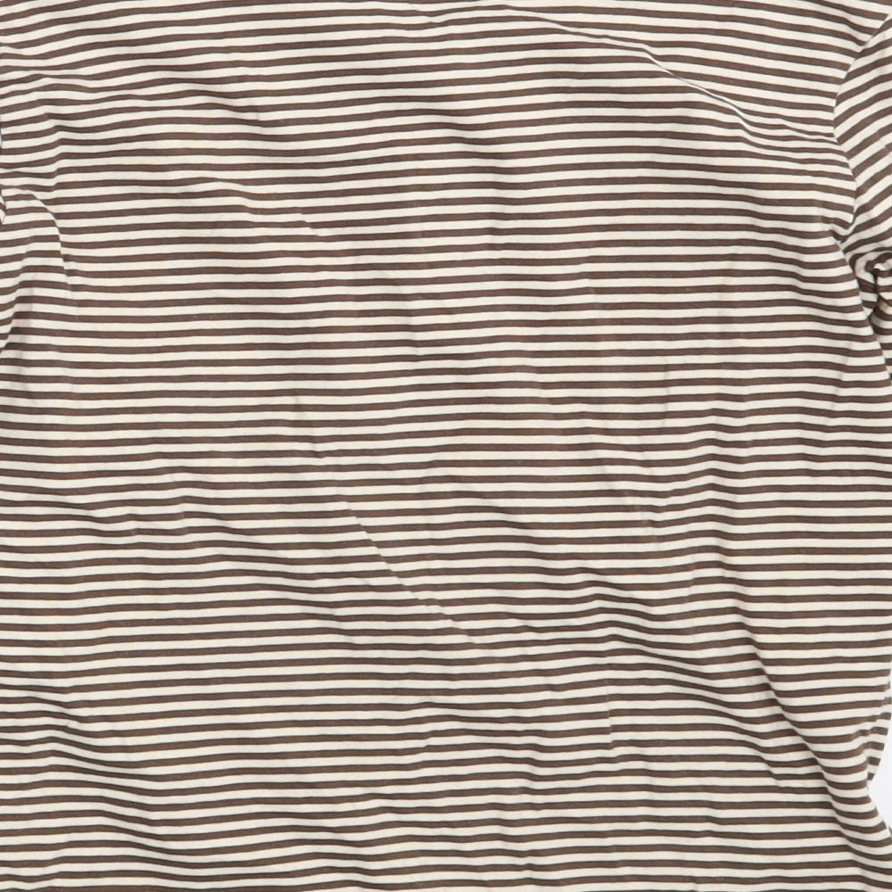 TU Girls Brown Striped  Top Pyjama Top Size 6-7 Years