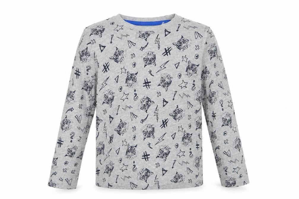 Lupilu Boys Grey Geometric  Basic T-Shirt One Size