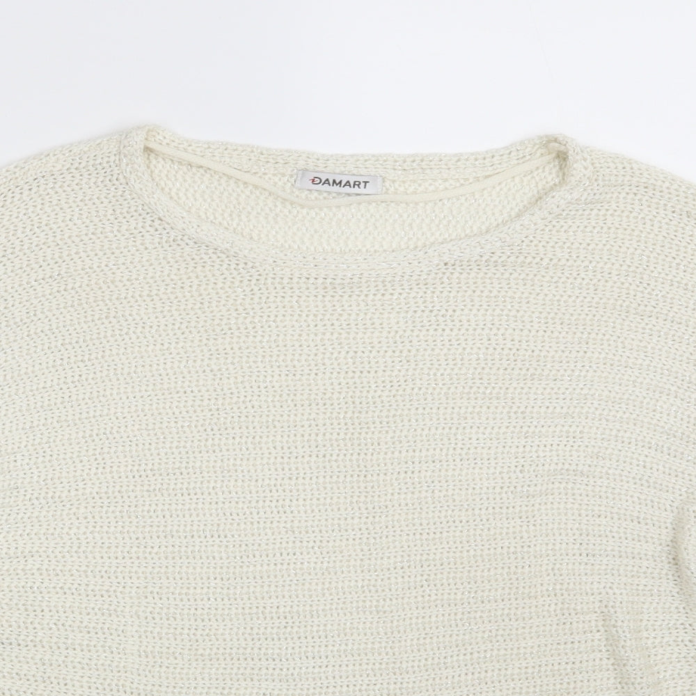 Damart Womens Ivory   Pullover Jumper Size 10