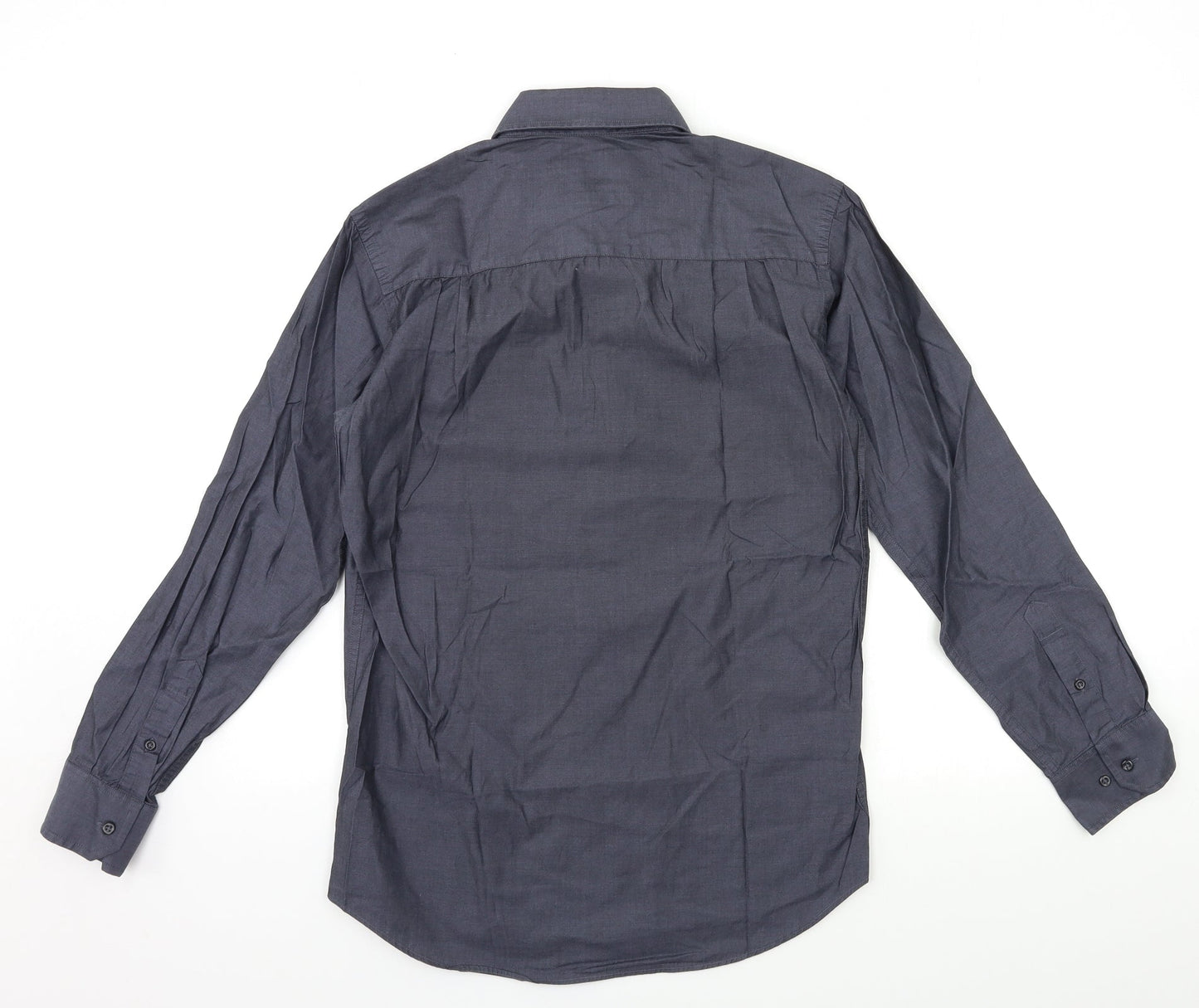 NEXT Mens Grey    Button-Up Size 14.5