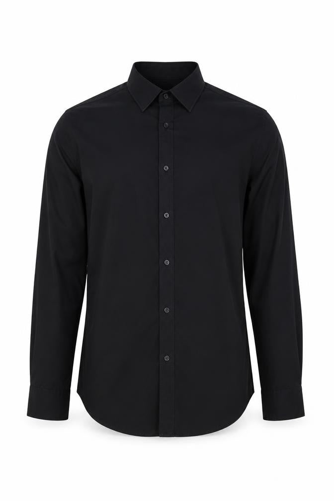 NEXT Mens Black    Button-Up Size 14.5