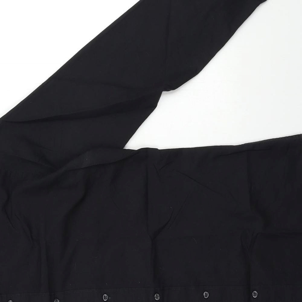 NEXT Mens Black    Button-Up Size 14.5
