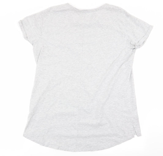 Yours Womens Grey   Basic T-Shirt Size 18