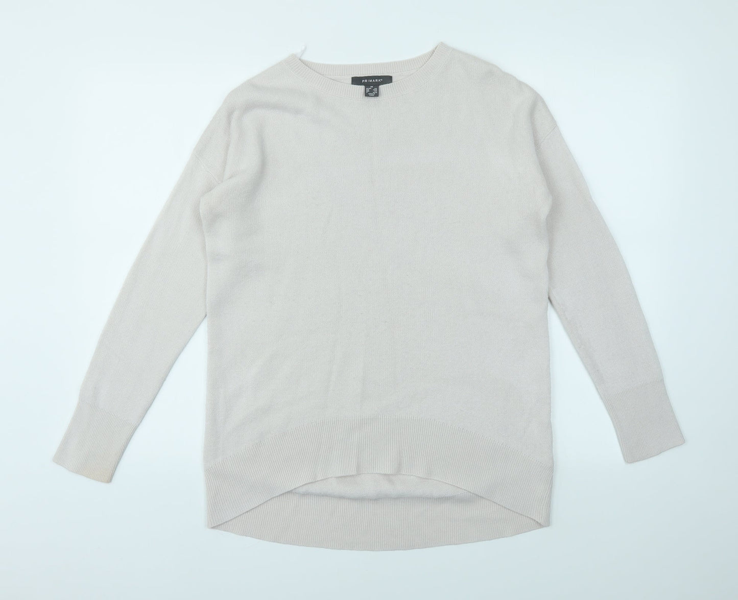 Primark Womens Ivory   Pullover Jumper Size XS