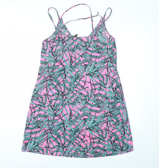 PEP&CO Womens Multicoloured Geometric  Fit & Flare  Size 10