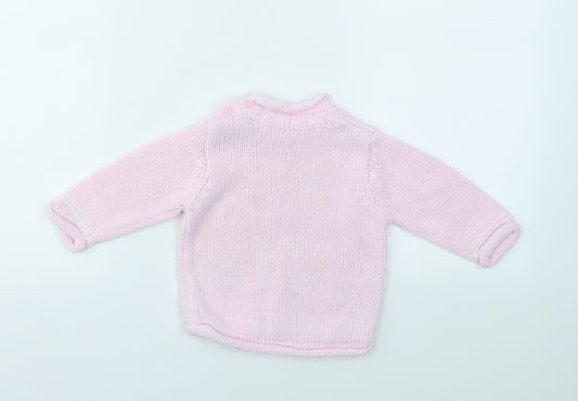 Matalan Girls Pink   Pullover Jumper Size 3-6 Months