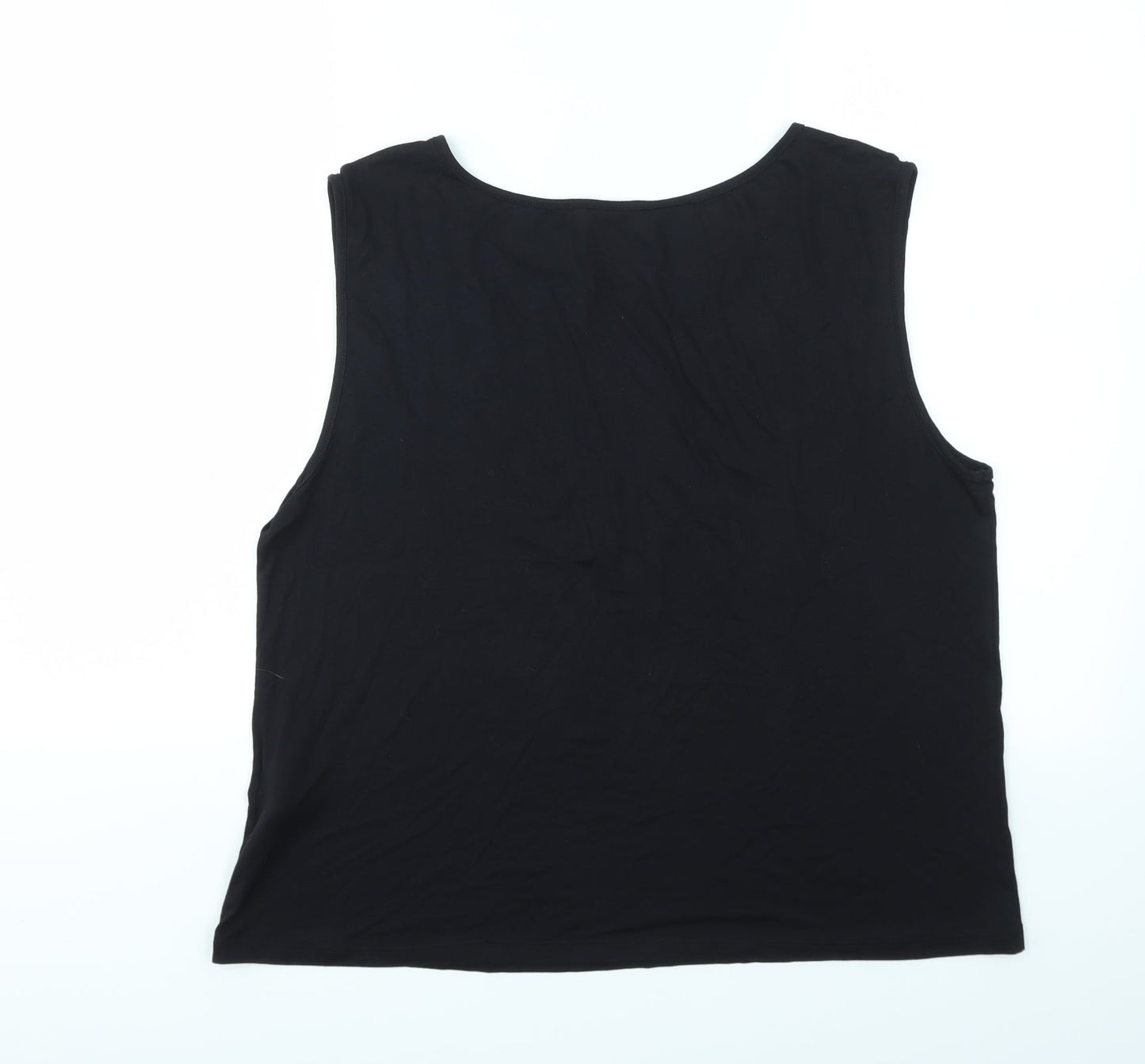James Lakeland Womens Black   Basic T-Shirt Size L