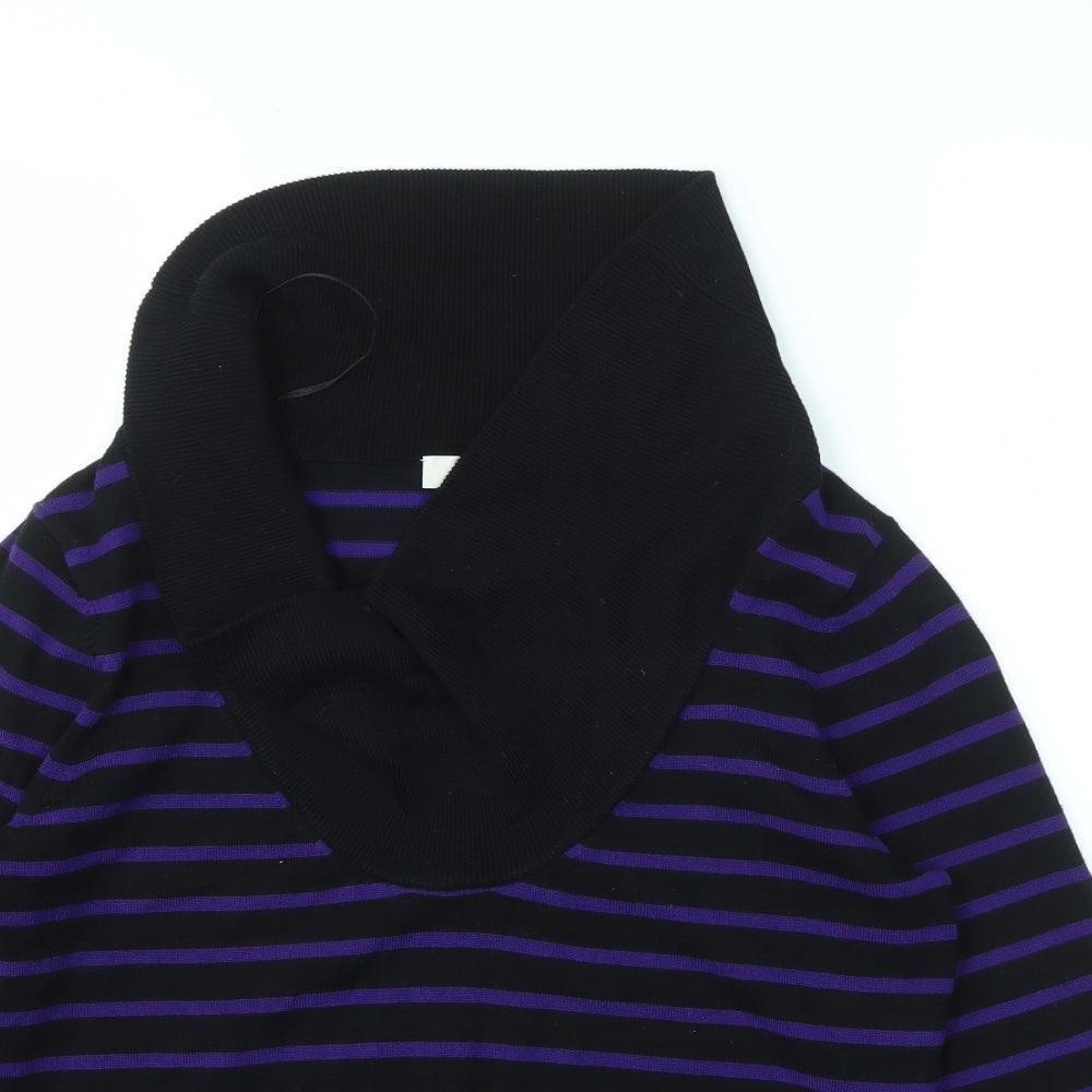 CC Womens Multicoloured Striped  Pullover Jumper Size M