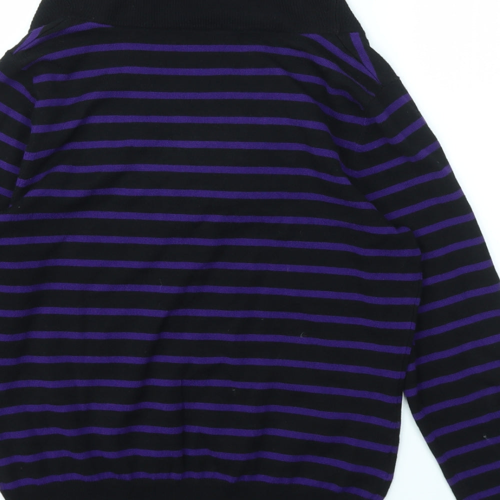 CC Womens Multicoloured Striped  Pullover Jumper Size M