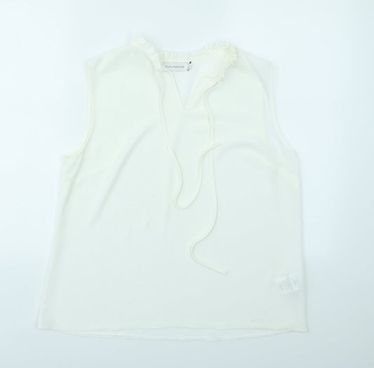 paraphase Womens White   Basic Blouse Size L