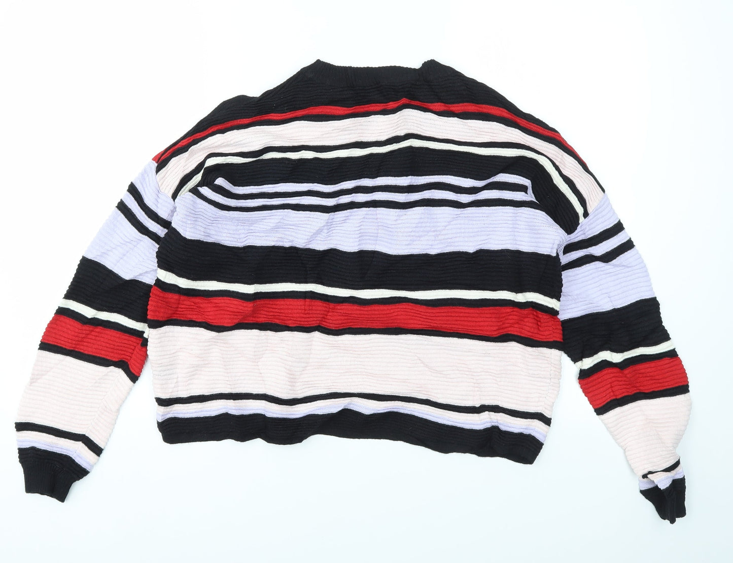 H&M Womens Multicoloured Striped  Pullover Jumper Size S