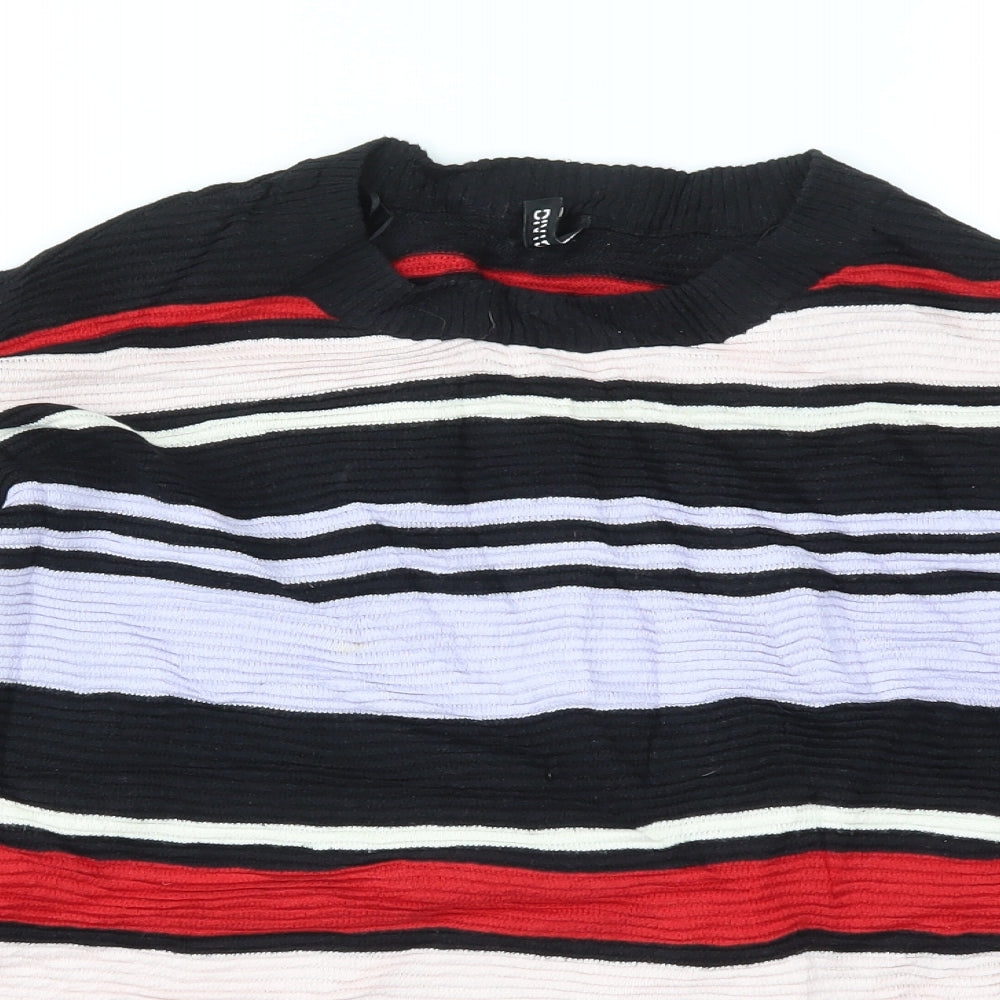 H&M Womens Multicoloured Striped  Pullover Jumper Size S