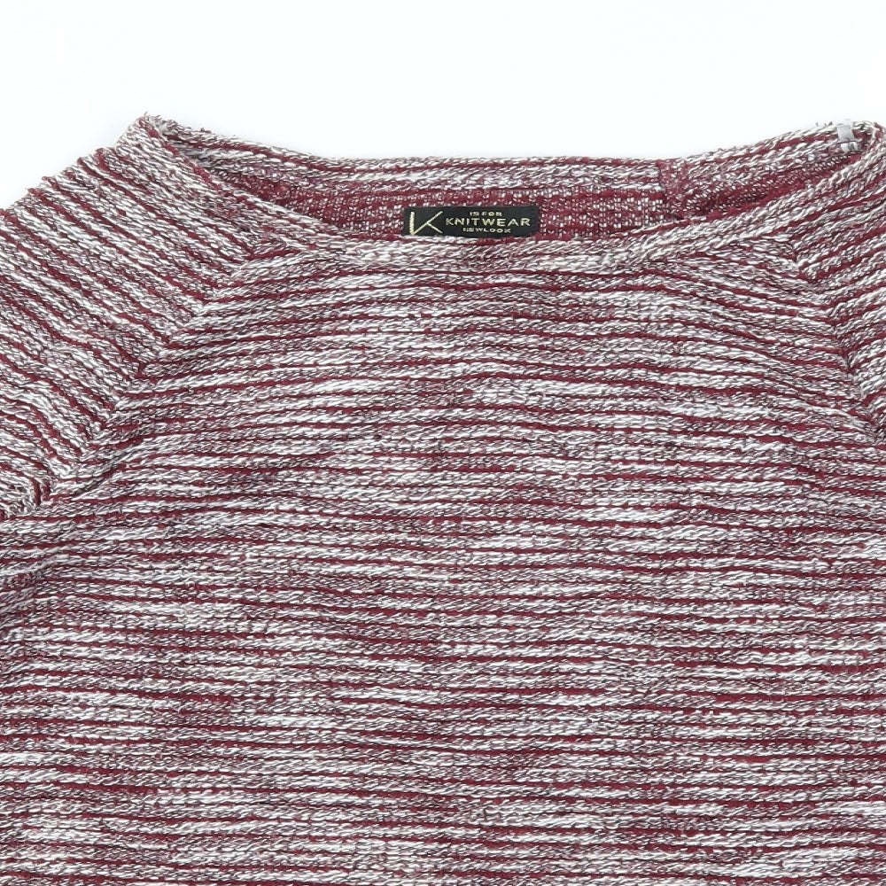 New Look Womens Red   Pullover Jumper Size 8