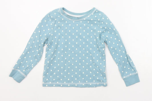 TU Girls Blue Polka Dot  Top Pyjama Top Size 4-5 Years