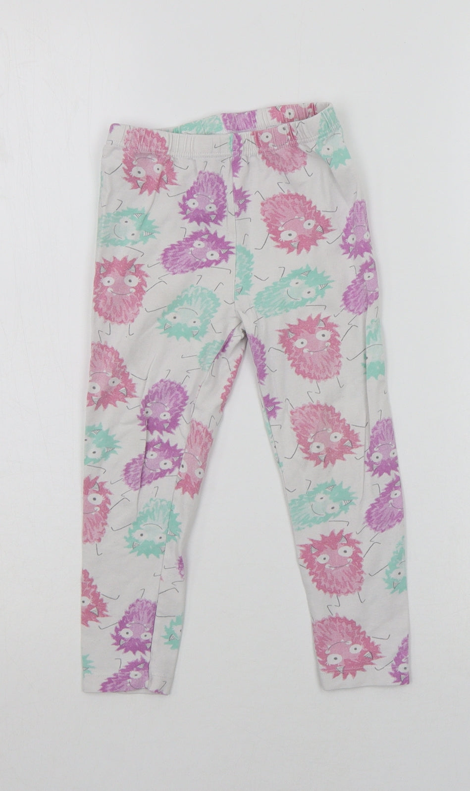 Very Girls White Geometric  Top Pyjama Pants Size 6 Years  - MONSTER