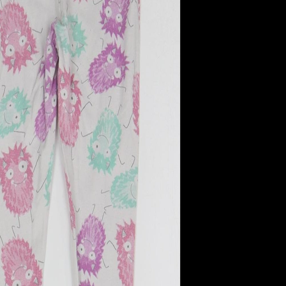 Very Girls White Geometric  Top Pyjama Pants Size 6 Years  - MONSTER