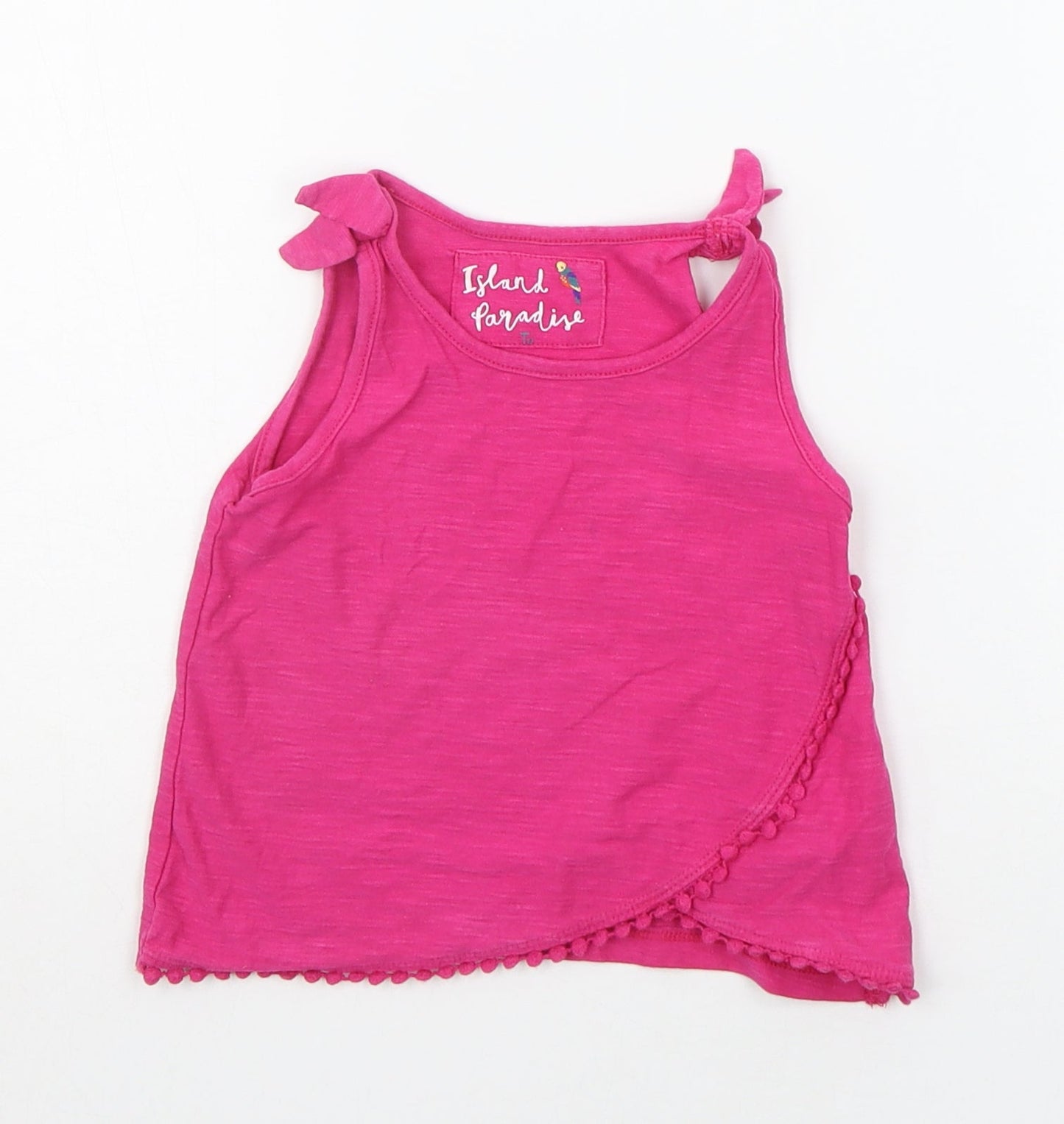 TU Baby Pink   Basic Tank Size 12-18 Months