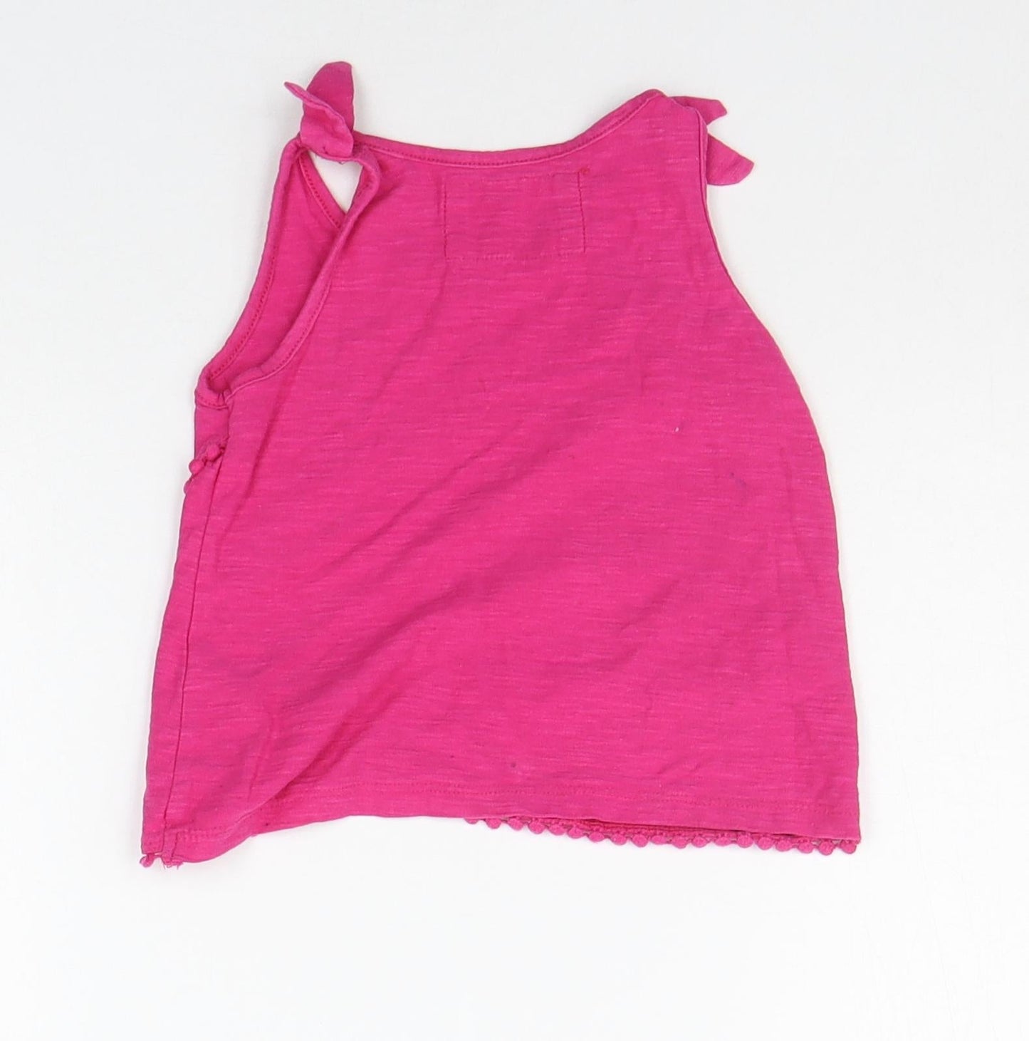 TU Baby Pink   Basic Tank Size 12-18 Months