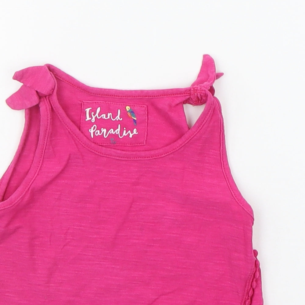 TU Baby Pink   Basic Tank Size 12-18 Months