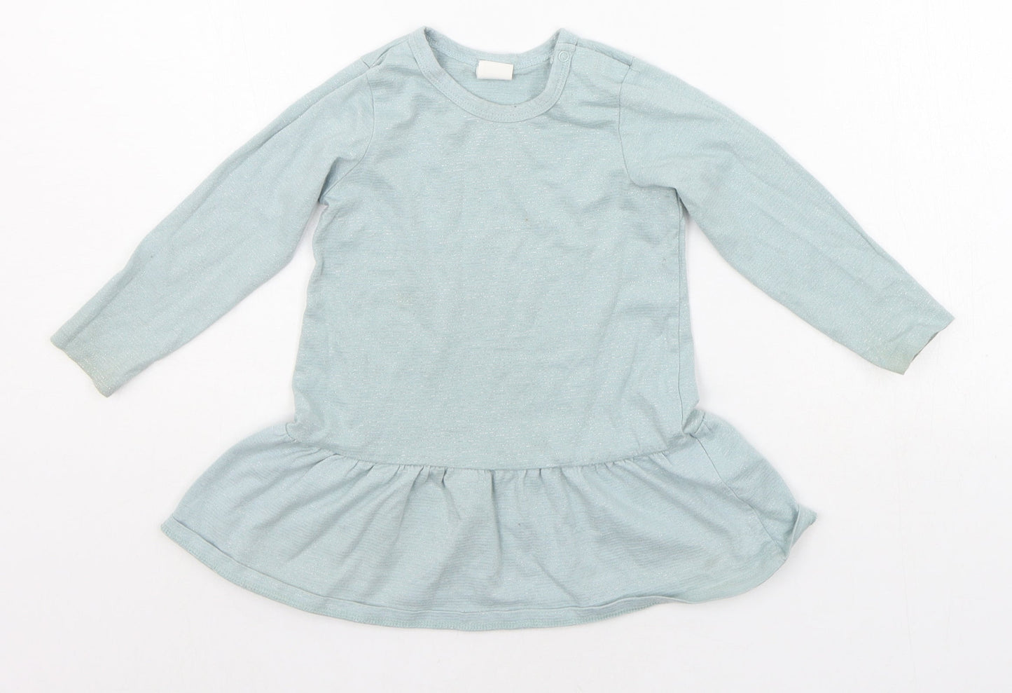 H&M Girls Green   Basic T-Shirt Size 12-18 Months